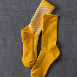 Men's Pure Cotton Crew <b>Socks</b> Solid Color Thermo Antibacterial Mid Calf <b>Socks</b> For Autumn <b>Winter</b> Cityboy Style - Product Image 3