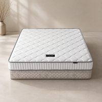 Matelas intelligent hybride de luxe écologique avec chauffage infrarouge lointain, contrôle de la température et technologie à ressorts ensachés