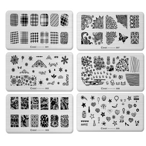 Piastra per Stamping <span class=keywords><strong>Unghie</strong></span> Personalizzata in Acciaio Inossidabile 6x12cm, Stampo per Trasferimento Stampa <span class=keywords><strong>Unghie</strong></span> - Product Image 5