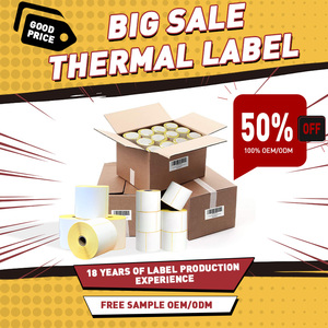 Thuyền buồm 85x85mm 75x122 40x20mm màu không thấm nước trực tiếp nhãn nhiệt cuộn 30x60 - Product Image 6