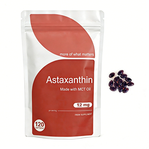 Cápsulas Blandas de Astaxantina OEM en Oferta, Hechas con Aceite MCT, 12 mg de Alta Concentración, Microalgas Frescas, Suplementos Naturales Diarios de Astaxantina - Product Image 1