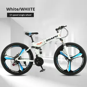 Nouveau vélo de montagne et de route pliable 21 vitesses, 24/26 pouces, freins à disque doubles, cadre en acier, pliable pour adultes, portable, haute vitesse - Product Image 5