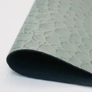 Krokodil haut muster geprägtes synthetisches künstliches PU-Leder für Schuh taschen Stoff umwelt freundlich recycelt