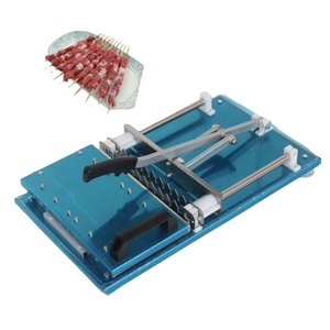 Manual Stainless Steel Skewer Machine BBQ Kebab Meat <b>Stringing</b> for Mutton Lamb Kebab Meat Skewer Making Machine Kebab Machine - Product Image 4
