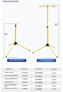 Projecteur LED à tête simple/double, détachable et pratique pour une utilisation en extérieur - Product Image 2
