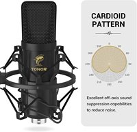 Équipement de Studio professionnel, Kit de Microphone de jeu à condensateur tonomic ttonor TC20 XLR avec support, offre spéciale