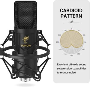 Équipement de Studio professionnel, Kit de <span class=keywords><strong>Microphone</strong></span> de jeu à condensateur tonomic ttonor TC20 XLR avec support, offre spéciale - Product Image 5