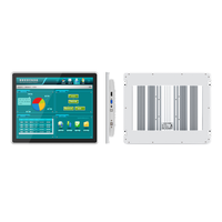 Moniteur LCD industriel capacitif IPS 17 pouces haute capacité, nouveau, avec cadre ouvert, boîtier en aluminium suspendu, USB BNC VGA