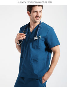 L'hôpital d'impression personnalisée Greys Scrubs uniformes à manches courtes/longues vêtements médicaux - Product Image 2