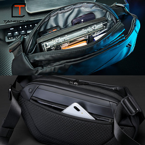Sac bandoulière pour <span class=keywords><strong>homme</strong></span> avec boucle magnétique, petit sac fonctionnel pour le cyclisme, sac à bandoulière <span class=keywords><strong>tendance</strong></span> pour les trajets quotidiens - Product Image 3