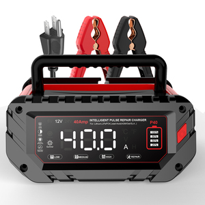 <span class=keywords><strong>Chargeur</strong></span> de batterie HTRC P40 haute puissance 480W 40A 12V-24V DC/AC pour voiture, moto, LiFePO4, AGM, plomb-acide, avec port QC4.0 et matériau ignifuge <span class=keywords><strong>PC</strong></span> - Product Image 1