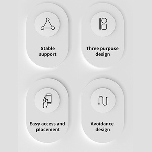 Reloj Despertador TKT de Nuevo Diseño 3 en 1 <span class=keywords><strong>con</strong></span> Cargador Inalámbrico, Luz LED y Soporte para Teléfono Móvil, <span class=keywords><strong>Compatible</strong></span> <span class=keywords><strong>con</strong></span> Reloj y Auriculares - Product Image 6