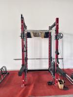 Máquina Smith Multifuncional Comercial con Cable, Entrenador Funcional, Power Rack, Equipo de Gimnasio Todo en Uno para Entrenamiento de Fuerza