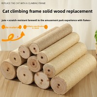 Poteau de remplacement pour arbre à chat en corde de sisal naturel, résistant à l'usure, pour griffoir et structure d'escalade pour chat