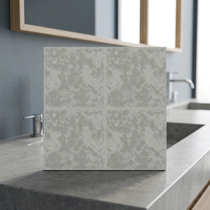 Gris nuageux 300x300 fleur intérieure marocaine Surface mate décorative moderne en céramique marbre sol carrelage mural pour salle de bain cuisine - Product Image 1