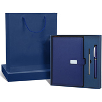 Sets de Regalo de Cuadernos de Cuero Corporativos al por Mayor, Personalizables, Caja de Regalo de Lujo para Cuaderno Diario A5 con Bolígrafo y USB