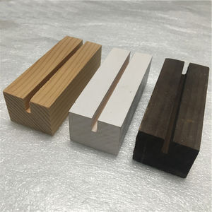 Tarjetas de acompañante de madera de pino rústico, soportes de exhibición, letrero de número de mesa y soporte de fotos para menú de Bar, letrero de venta al por menor, fiesta - Product Image 4