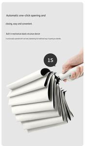 <span class=keywords><strong>Parapluie</strong></span> compact pliable <span class=keywords><strong>inversé</strong></span> portable de 23 pouces, imperméable et résistant au vent, avec poignée mousqueton - Product Image 3
