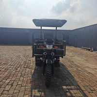 Tricycle utilitaire motorisé à trois roues pour adultes, type carrosserie ouverte, moteur essence 250cc refroidi par eau, capacité de charge 1500-2000kg