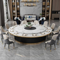 Table de salle à manger d'hôtel, grande table électrique pour restaurant, ensemble table et chaises, banquette de salle à manger pour 15-20 personnes, sur mesure, en bois massif, style nordique