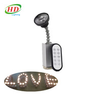 Projecteur LED à zoom manuel 10W alimenté par batterie avec angle de faisceau de 6/8 degrés, télécommande, IP33, éclairage de scène DJ à intensité variable