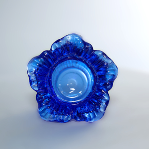Light Luxury Flower Shape Scented Glass Candle Jars Handicrafts Desktop Ornaments Candlestick Holders Home Christmas Easter