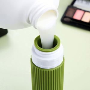 Bouteilles rechargeables avec logo personnalisé, ensemble de contenants de toilette portables, ensemble de bouteilles de toilette approuvé pour les voyages - Product Image 3
