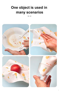 เยื่อไม้ซึมซับน้ำได้ดีเยี่ยมแบบใช้แล้วทิ้งสีสันน่ารักพิมพ์ลายกระดาษทิชชู่แบบใช้แล้วทิ้ง + เยื่อไม้ไผ่ PP + กระดาษเช็ดครัว - Product Image 6