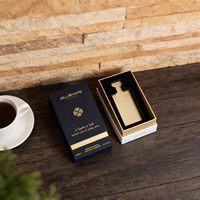 Boîte cadeau de luxe pour flacon de parfum à couvercle rigide avec papier d'art brillant/mat personnalisé, estampage à chaud, emballage pour bougies et montres