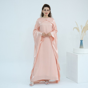 2025 nouvelle gloire dubaï <span class=keywords><strong>turquie</strong></span> dubaï couleur unie perlée élégante Robe - Product Image 6