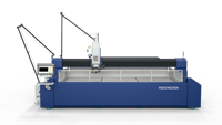 Machine de découpe à jet d'eau CNC industrielle à 5 axes pour découpe de précision de métaux, pierres et composites avec contrôle automatique