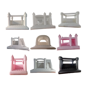Venta al por mayor de alta calidad, Mini Casa de rebote inflable rosa para niños comerciales con tobogán húmedo y seco, gorila combinado con pancartas a la venta - Product Image 3