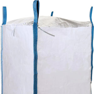 White Woven Polypropylene Contractor Trash Bags for Demo and Construction, <b>Open</b> Top - Product Image 1