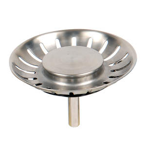 WaiiHO 001 Lot de 2 bouchons d'évier de cuisine en acier inoxydable avec passoire et filtre - Product Image 3