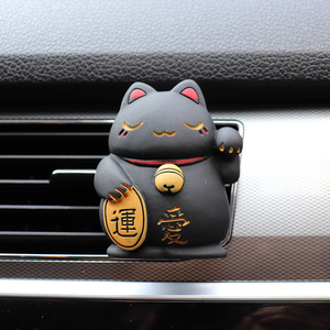 Lucky Cat Car <span class=keywords><strong>d</strong></span>ésodorisant diffuseur de parfum résine Art voiture climatiseur sortie de ventilation Clip de parfum accessoires <span class=keywords><strong>d</strong></span>'intérieur Auto - Product Image 3