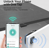 Serrure Intelligente Auvinx pour Porte, Tiroir et Meuble, avec Application Tuya, Empreinte Digitale, pour Maison et Bureau