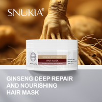 OEM Masker Perbaikan ekstrak akar Ginseng, perawatan profesional penggunaan AC mendalam untuk krim rambut kering rusak 200g