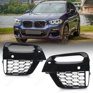 Bmw X3 M-Sport G01 G03 G08 Fog Light Bezels Front Bumper Covers Lower <b>Grille</b> <b>Mesh</b> ABS Material Screw Fixing - Product Image 1