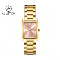 Montres pour femmes, cadran carré simple et sportif, bracelet en acier inoxydable, cadran vert 18 mm, quartz, résistantes à l'eau 3 BAR, fabrication sur mesure.