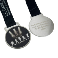 Médaille en métal inoxydable personnalisée avec logo pour le pickleball, le golf et les événements sportifs, finition anti-ternissement, revêtement protecteur en époxy imprimé