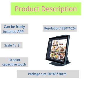 Sistema de Punto de Venta Personalizado de 15/15.6/17 Pulgadas, Terminal de Caja Registradora para Restaurantes, Máquina Táctil Todo en Uno con Sistema POS Win11 - Product Image 3
