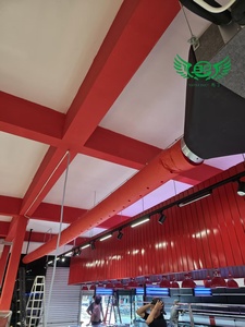 <span class=keywords><strong>Ducto</strong></span> de Tela Rojo para Aire Acondicionado con Soporte Interno, Fabricante y Proveedor de Sistemas HVAC - Product Image 3