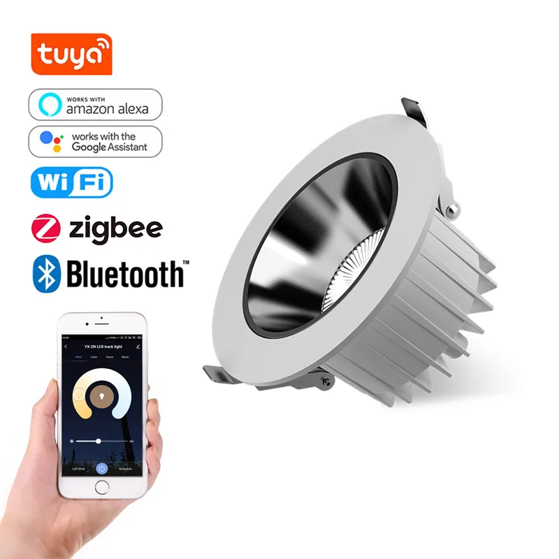 VACE Intelligent Alexa Voice Control Anti Glare Spot Lights Smart Connected Wifi Ceiling Led Lights Down Lights Downlights