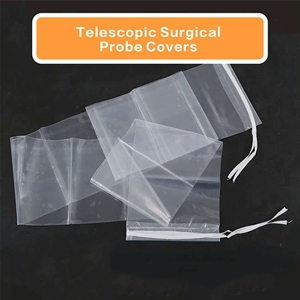 Housses jetables anti-poussière pour sondes d'échographie, en plastique HDPE, pour hôpitaux, fabriquées en Chine, vente en gros - Product Image 2