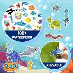 Autocollants en feuille de requin mignons en gros, imperméables, kawaii, logo OEM personnalisé, autocollants de voiture en 3D amovibles, cadeaux <span class=keywords><strong>pour</strong></span> enfants, bricolage - Product Image 2