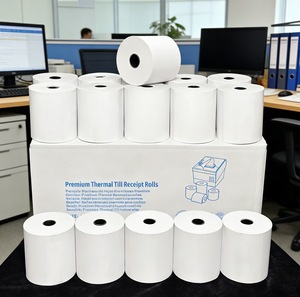 <span class=keywords><strong>Papel</strong></span> Térmico Impermeable <span class=keywords><strong>de</strong></span> Primera Calidad, Rollo <span class=keywords><strong>de</strong></span> 80x80mm para Cajas Registradoras POS - Product Image 2