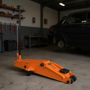 Cric de voiture à double piston de 15 tonnes de long dégagement au sol de 9 "avec TMG-AJL15 de châssis de service pivotant à 360 degrés - Product Image 2