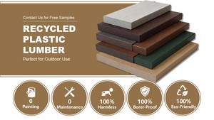 Madera Plástica Súper Impermeable, Madera de HDPE Resistente a los Rayos UV para Muebles de Exterior - Product Image 2