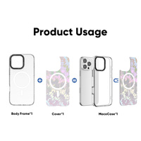 Coques de téléphone antichoc en TPU+PC givré avec fonction de charge magnétique sans fil pour iPhone 16 17 Pro Max - Accessoires pour téléphone