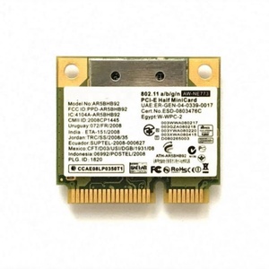 Atheros ar9280 ar5bhb92 băng tần kép 2.4G & 5G 300Mbps 802.11 aar5bhb92bar5bhb92gar5bhb92n PCI-E nửa Mini Card mạng không dây Card - Product Image 1